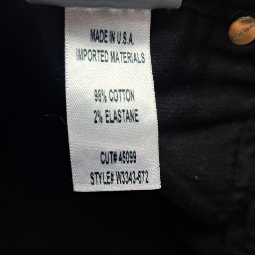 GOLDSIGN The High Rise Slim Button Fly Jeans in Slater Black Size 25 - Picture 9 of 9